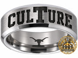 Texas Longhorns Ring | Matte Silver Ring | CULTURE Ring
