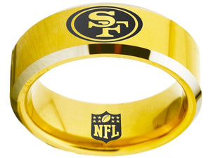 San Francisco 49ers Ring | Gold Wedding Ring | Sizes 4-17