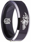 Baltimore Ravens Ring Ravens Logo Ring Wedding Band Black #ravens #nfl #baltimore