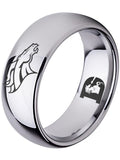 Denver Broncos Ring Silver Ring 8mm Tungsten #broncos #nfl