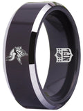 Vikings Ring | Black & Silver Wedding Ring | Sizes 4-17 #vikings