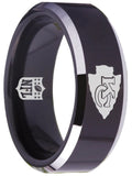 Kansas City Chiefs Ring 8mm Black Tungsten Ring #chiefs