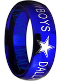 Dallas Cowboys Ring 8mm Blue Ring NFL Football #dallas #cowboys #nfl