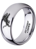 Detroit Lions Ring Silver Ring 8mm Tungsten #lions #nfl