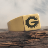 Georgia Bulldogs Ring Bulldogs Logo Ring Gold uga bulldogs - Vyben Designs