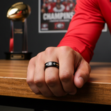Georgia Bulldogs Ring | Black & Gold Wedding Band | Sizes 6 - 13 | FREE Shipping